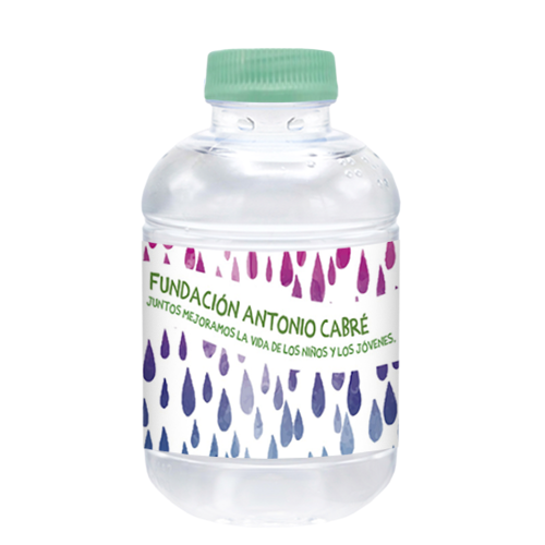 Botella Barcelona rPET 25cl - Etiq. Papel Todo Color
