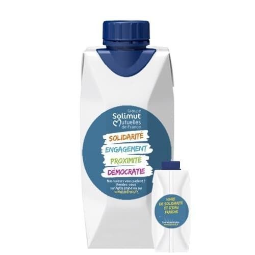 Brick Agua 33cl - Adhesivo todo color 2 caras