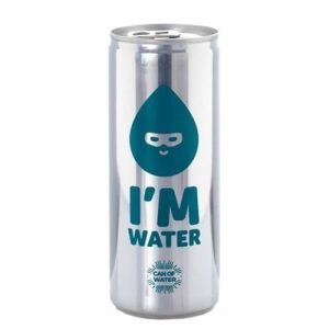 Lata Agua Aluminio 25cl - Impresión directa 1 color