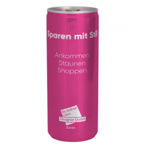 Lata Agua Aluminio 25cl - Impresión directa todo color brillo